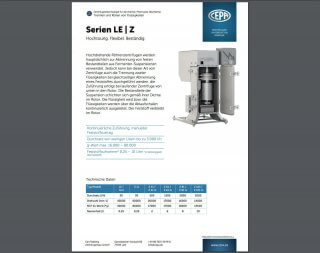 Cepa Dynamisch generiertes Datenblatt