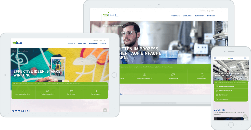 Sihl Responsive Startseite